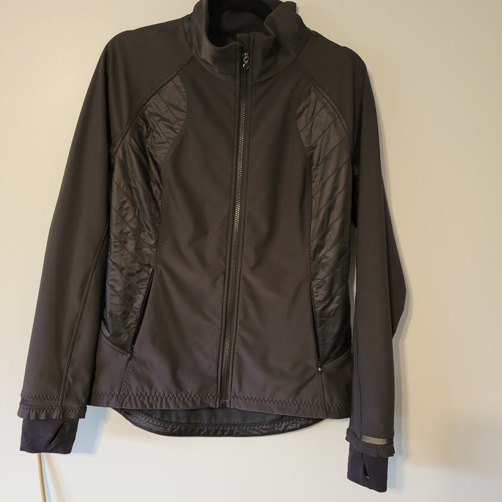 lululemon athletica Black Quilted Panel Jacket